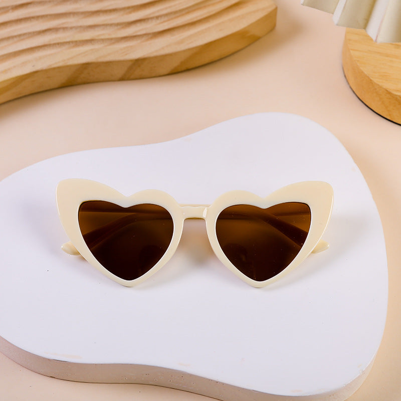 Wholesale PC Children's Peach Heart UV Protection Sunglasses